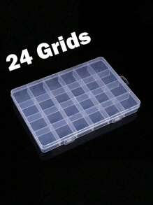 1pc Multifunctional Small Item Compartment Storage Box, Waterproof And Detachable, Suitable For Storing Jewelry, Nail Art Accessories, Screws And Tools