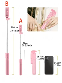 Bastone per selfie Bluetooth con treppiede, luce di riempimento e telecomando per live streaming e fotografia, compatibile con la maggior parte degli smartphone. Luce LED portatile e dimmerabile per videocamere, videoblog, riunioni Zoom, interviste, live streaming, raduni familiari, feste di Natale. Adatto per selfie portatili, attività all'aperto per le vacanze estive, viaggi, attività all'aperto, treppiede per live streaming.