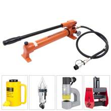 kangten Manual Hydraulic Hand Pump Conjunction + Other Hydraulic Tools 10000 PSI - Orange - View 3