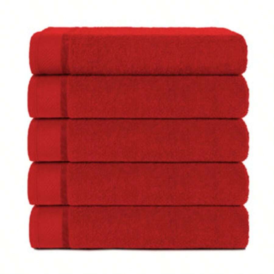 Luxury Giant Bath Towel Canada - 紅色 - 查看 1