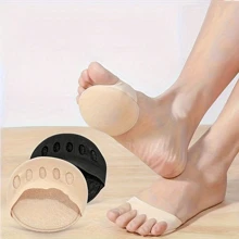 2/4 pezzi Sottopiedi in schiuma con cinque dita per donna, per scarpe con tacco alto, sottopiedi confortevoli per la cura dei piedi, inserti per calzini antiscivolo per le dita, must-have per sandali estivi con tacco, accessori per scarpe quotidiane, sottopiedi, calzini estivi per tacchi alti