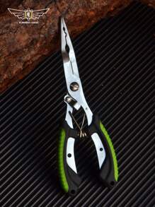 1pc ALMIGHTY EAGLE Stainless Steel Multi-Function Fishing Pliers Luya Pliers Rubber And Plastic Non-Slip Handle Multi-Function Straight Mouth Fish Line Cutters Luya Pliers Outdoor Fishing Hook Pliers Wire Tying Pliers Fishing Tools - Multicolor - View 14