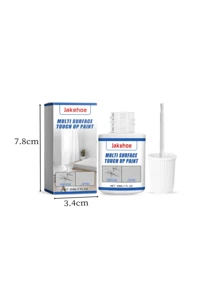 1 pièce Peinture de retouche blanche, marqueur de réparation multi-surfaces, convient pour les murs, portes, armoires, bois, meubles, peinture blanche pour réparer les petites imperfections, les rayures, l'usure sur les baignoires, carrelages et éviers