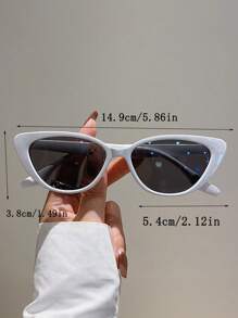 Two Pairs Of New European And American Style Retro Triangular Cat-Eye And High-End Glasses - Multicolor - View 5