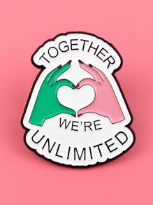 1PC Movie Enamel Pin Together Brooch Pines Lapel Pins Badge On Backpack Clothing Accessories Funny Jewelry Friends Gifts