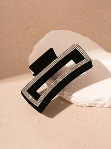 1 kẹp tóc đính đá lấp lánh trang trí tiệc Y2k, Phụ kiện tóc, Kẹp tóc, Kẹp hàm, Kẹp tóc, Phụ kiện tóc màu đen Kẹp tóc mùa thu đông cho trang phục du lịch dành cho nữ - màu đen - Xem 2