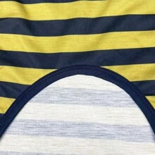 Medium & Large Dog Round Neck Striped Short Sleeve Breathable T-Shirt