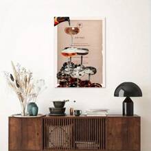 Set de 1 pieza/3 piezas de arte decorativo vintage, murales clásicos modernos con estética minimalista, aptos para apartamentos universitarios, salas de estar, dormitorios, aulas, cocinas, baños, carteles de arte de pared SIN marco