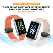1 szt. Pasek kompatybilny z Samsung Galaxy Fit 3 Pasek magnetyczny z klamrą silikonową Pasek na nadgarstek kompatybilny z Samsung Galaxy Fit 3 Wymiana bransoletki