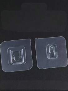 2/5/10 Sets Powerful Waterproof Bathroom Adhesive Multi-Function Patch Hook Paste Hanger Holder, Damage-Free No-Drill Wall Mount For Home - Multicolor - View 7