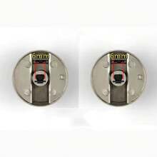 2 Pcs 6MM Gas Hob Knobs Silver Cooker Hob Knobs Universal Gas Stove Knobs Metal Gas Hob Switch For Kitchen Cooker Gas Stove Oven Cooktop
