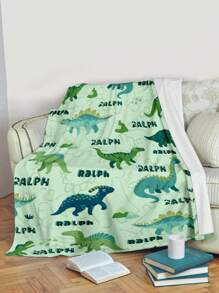 1pc Custom Flannel Photo Blanket For Bed,Multipurpose Living Room Sofa Outdoor Beach Camping Pet,Personalized Family/Pet/Couple Name Printed Bedding Blanket, Personalized Christmas Gifts, Mother's Day/Father's Day Gift, Family Gift, Birthday Gifts, Gift For Friend, Gift For Her, Gift For Mom/Dad - Style 2 - View 5