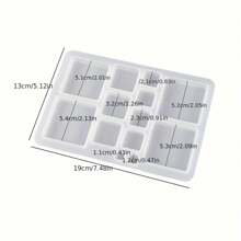 1 Bộ 6 Khuôn Nhựa Silicon Hình Tròn/Mặt Trăng/Trái Tim/Hình Vuông/Ngũ Giác/Lục Giác, Trang Sức Mặt Dây Chuyền Bông Tai DIY, Khuôn Làm Thủ Công Nhiều Hình Dạng Cho Phụ Kiện Hàng Ngày Cá Nhân Hóa - Khuôn mặt dây chuyền hình học - Xem 16