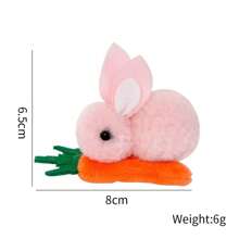 7 Pcs Easter Bunny Toys, Cartoon Rabbit Decorations, Suitable For Holidays & Mother's Day Gifts, Assorted Colors