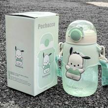Sanrio Kuromi Water Cup 690ml Cute Plastic Cup With Straw Water Bottle Portable