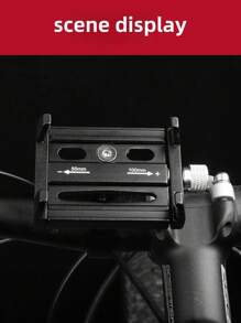 1pc Aluminum Motorcycle/Bicycle Phone Holder, Shock-Proof Mobile Phone Mount Bracket For Delivery/Navigation Use