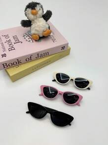 1 Pair Cat Eye Style Fashion Glasses For Children, Daily Decor & - Multicolor - View 4