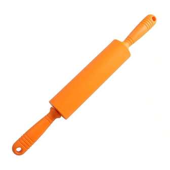 Non-Stick Plastic Handle Pin Pastry Dough Flour Roller Silicone Rolling Pin Kitchen Baking Cooking Tools Christmas Rolling Pin