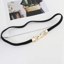 1 Pc Plus Size Solid Color Casual Elastic Waist, Multi-Color, All-Season Summer, School Fall, Autumn, Halloween - Multicolor - View 7