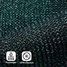 LOVE STORY Fence Privacy Screen Outdoor Mesh Fencing Covers Screen Fence Wind Block With Grommets For Patio Garden Wall Backyard - Dark Green - View 2