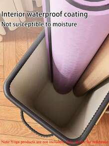 1pc瑜伽垫收纳篮健身器材运动器材储物篮家用缝合泡沫轴收纳架可拆卸方便轻便 - 彩色 - 查看 5