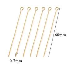 20pcs Stainless Steel Nine-Figure Needle, About 20-70MM Long, Flexible Eye Needle, For DIY Bracelets, Necklaces, Earrings, Hairpins, Jewelry, Handmade Material Accessories