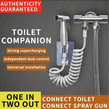 1 Set Bathroom-Matching Pet Grooming Basin, Copper Pressure-Reducing Valve Body For Pet Bath Tub/Bathroom/Shower, Multi-Functional - Silver - View 1