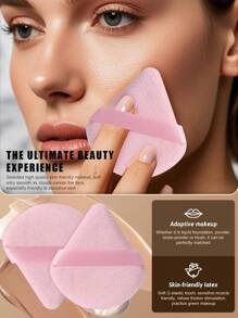 5pcs/10pcs/15pcs/25pcs/30pcs/40pcs/50pcs Professional Makeup Sponge Set, Suitable For Cream And Powder Products. Double-Sided Material Design (Velvet Surface) + Puff Accessories. Three-In-One Function (Concealer/Loose Powder/Foundation). Latex-Free, Low-Irritation Material. Travel Makeup Tool Set, Comes With Storage Bag, Skin-Friendly Material, Suitable For Beginners/Teenagers, Can Be Used For Makeup, Home Decor, Vanity, Travel, Bedroom, Etc. Keywords: Makeup Sponge, Puff, Makeup Sponge, Powder Puff, Makeup Sponge - 彩色 - 查看 9