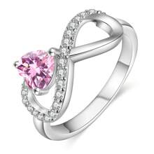 1pc 925 Silver Birthstone Ring, Birthstone Ring For Mom, Minimalist & Elegant Birthstone Ring, Personalized Gift, Birthday Gift - Infinity Symbol Style - View 6