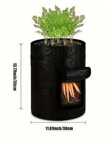 10-Gallon Potato Growing Bags, Planter Bags With Lid And Handles For Potatoes, Carrots, Tomatoes And Onions