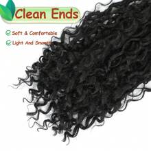Goddess Faux Locs Crochet Hair 18Inch For Women, Long Goddess Locs Crochet Hair, Boho Style Locs, River Locs Crochet Hair With Curly Ends