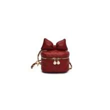 Cute Bow Embroidery Girls Shoulder Bag, Fashion Crossbody Mini Makeup Backpack - A - View 10
