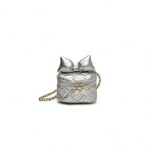 Cute Bow Embroidery Girls Shoulder Bag, Fashion Crossbody Mini Makeup Backpack - A - View 9