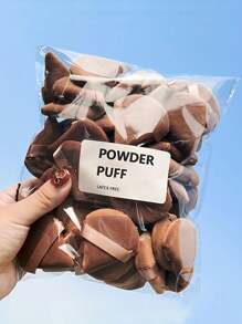 20 pezzi/1 pezzo Cuscinetto per cipria in velluto triangolare, spugna per trucco facciale mini, strumenti per il trucco lavabili e leggeri, adatti per tutti i tipi di pelle, principianti del trucco, ideali per l'applicazione di cipria asciutta e bagnata, set di cipria triangolare nera, economico, riempitivi per calze, trucco, strumenti per il trucco, roba economica, regali, regali per donne, regali di Natale - Multicolore - Visualizzare 12