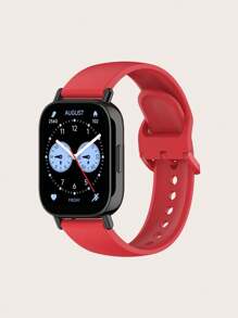 1 قطعة سوار ساعة ذكية قابل للإزالة من السيليكون ذو لون سادة متوافق مع ساعة Redmi Watch 5 لايت