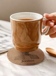 1pc Custom Wood Coaster Personalized Text Photo Coaster Custom Engraved Coaster Personalized Coaster Engagement Gifts Bridal Shower Gifts Wedding Gifts Couple Gifts Anniversary Gifts Ideal Father's Day, Birthdays, Or Anniversaries Gifts For Mother, Father, Boyfriend, Girlfriend, Wife, Husband Water Bottle, Multi-Functional, Adjustable,Home & Living,Haunt Your Home,Souvenirs,Elegant Living - Brown - View 4