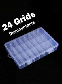 1pc Multifunctional Small Item Compartment Storage Box, Waterproof And Detachable, Suitable For Storing Jewelry, Nail Art Accessories, Screws And Tools
