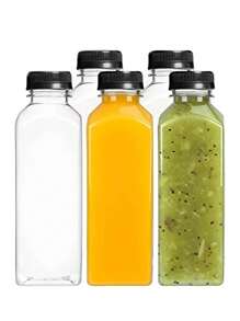 1pc Plastic Juice Bottles With Caps, 8oz 12oz(250ml,350ml),Juice Containers With Lids For Fridge, Reusable Juicing Bottles, Smoothie Bottle, Empty Plastic Juice Bottles, Drink Containers With Lids, Empty Milk Bottles Plastic Smoothie Drink Bottles Water Bottle For Outdoor For Sport - Multicolor - View 6