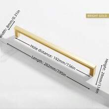 1pc Simple Quadrate Aluminum Alloy Black Brushed Furniture Cabinet Door Handles Drawer Knobs Glass Cabinet Wardrobe Door Pulls Furniture Handle Hardware