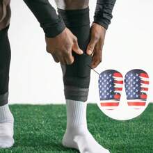 1 Pair Mini Thick Football Shin Guards, New Adult Model Insert Plate Soccer Shinguards, Mini Football Shin Protection, Suitable For All Seasons - Multicolor - View 7