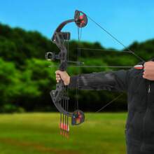 kangten Compound Bow And Arrow Set, Archery Bow Kit With 12* Arrows - Black - View 4