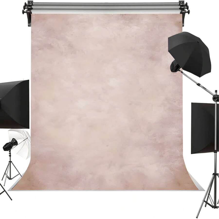 1 件粉色渐变纹理摄影背景、乙烯基派对横幅、生日派对、婚礼场地、孕妇肖像拍摄工作室道具