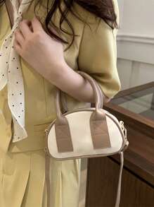 Niche Bowling Shape Bag For Girl, Fashion Summer Stylish Shell Design Crossbody Handbag