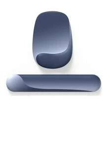 Hook-Shaped Silicone Wrist Mouse Pad Gradient Simple Thickening Ergonomic Mouse Pad With Wrist Rest Computer Mouse Pad To Relieve Pain Keyboard Wrist Rest With Coasters, Non-Slip PU Base, Mouse Pad With Wrist Support, Suitable For Laptop Keyboard Office