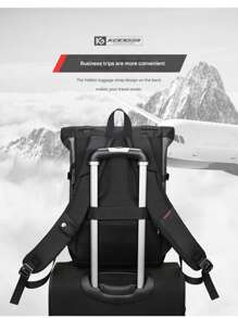 Zaino per laptop generico, zaino casual elegante, zaino da viaggio resistente all'acqua, zaino scolastico da 15,6 pollici per uomo/donna