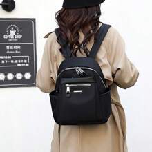 A Backpack With Oxford Spinning Waterproof Solid Color Outdoor Backpack, Short Distance Travel Storage Bag, Fitness And Sports Changing Clothes Lightweight Large Capacity Storage Bag