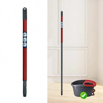 1pc High Quality Mop Handle Replacement - Easy To Assemble, Plastic/Metal, Compatible With O-Cedar Spin Mop And EasyWring 1-Tank/2-Tank Models