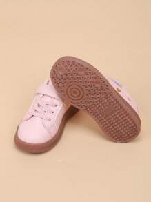 Kids Spring New Heart Embroidery Casual Soft Sole Sneakers, Girl Toddler Baby Shoes