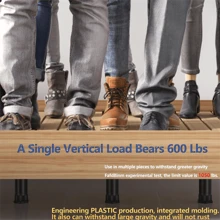 可调节床架腿架，高度范围 5.9-11 英寸，通用大床和特大床，安装方便，无需电力，支撑牢固