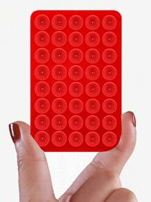 40pcs Silicone Double-Sided Suction Cup Phone Holder - Non-Slip Suction Cup Sticker, Self-Adhesive Suction Cup Pad, Mobile Phone Non-Slip Sticker, Power Bank Back Sticker Compatible With IPhone, Android Phone, Gift For Birthday, Family, Friends Phone Stand, Phone Accessories - Clear - View 8